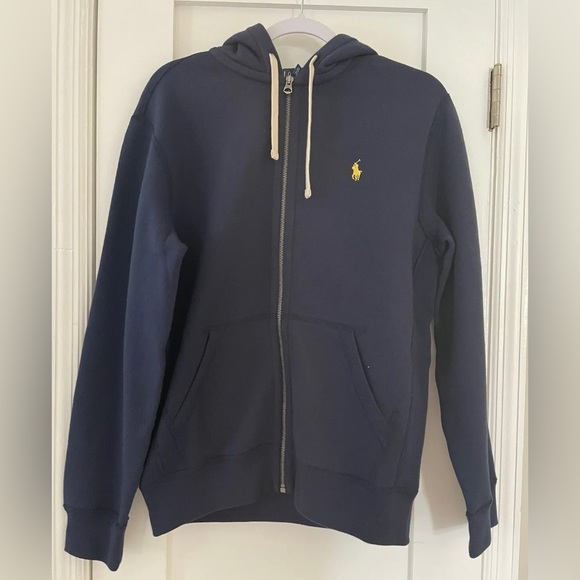 Polo Ralph Lauren Men's Navy Blue Full Zip Up Hoodie Sweatshirt Size 3XB - Picture 1 of 4